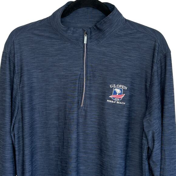 US Open 2019 Pebble Beach 1/4 Zip Pullover Golf Athleisure Medium‎ Greg Norman - Picture 5 of 11